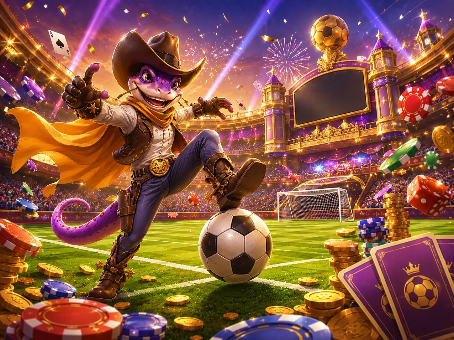 Stadion lizard cards money